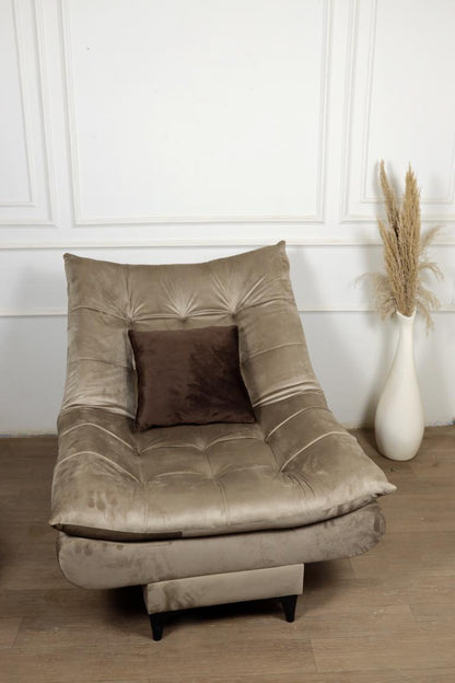 Rango Chair for Home, Office, Space Saving, Elegant Design, 90cm, Wood, Color coffe