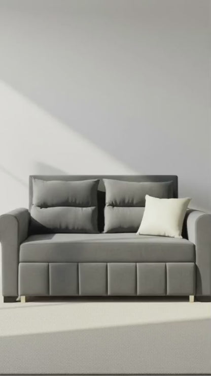 Rango Furniture Sofa Bed Drawer 1.50Width 85 cm Depth Bed Length 1.85cm Color gray
