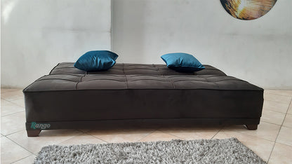 "Sofa bed by Rango Furniture, perfect for living rooms, guest rooms, and small spaces. Size: 120×190 cm, Color: Brown